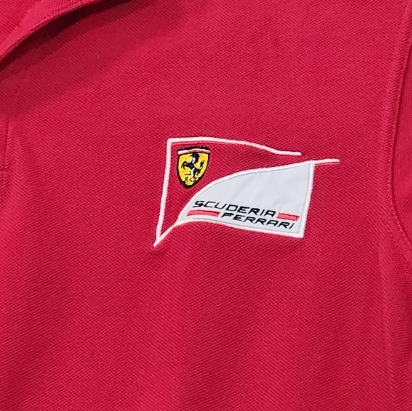 Ferrari Red Polo Shirt for Men Size Large - Picture 7 of 7